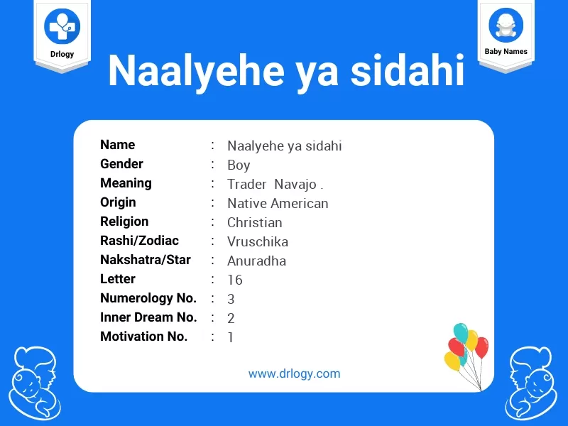 Naalyehe Ya Sidahi Name Meaning